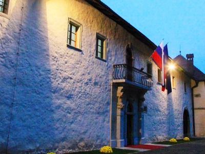 Grad Strmol Hotel Cerklje na Gorenjskem Bagian luar foto